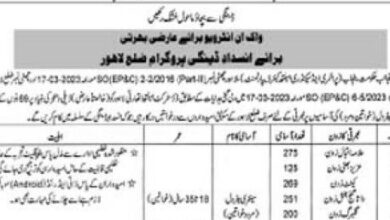 Lahore District Health Care jobs