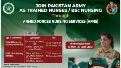 Join Pak Army as Females Lieutenant Jobs 2023 - Armed Forces Nursing Services