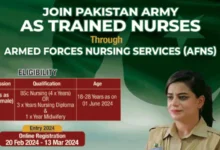 Join Pak Army as AFNS 2024 Latest Advertisement