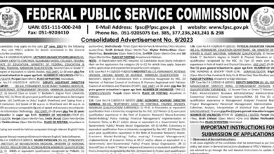 FPSC Jobs 2023 Advertisement No 06