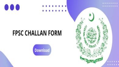 FPSC Challan Form Download in PDF