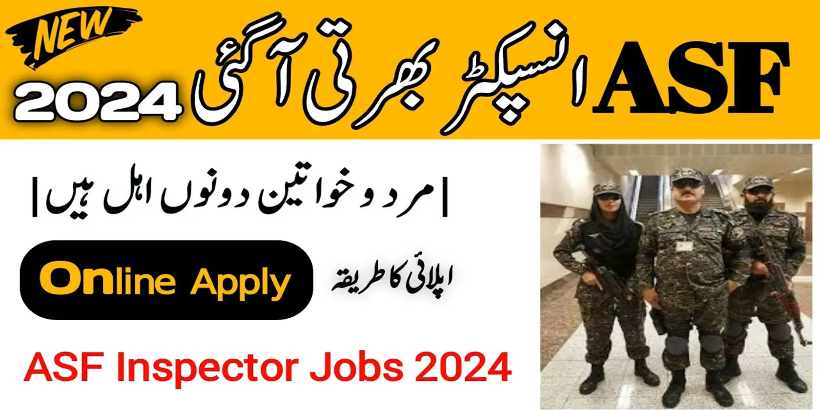 ASF Inspector Jobs 2024 Online Apply
