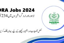 NADRA Lahore Region Jobs 2024 for Junior Executives (Trainee)